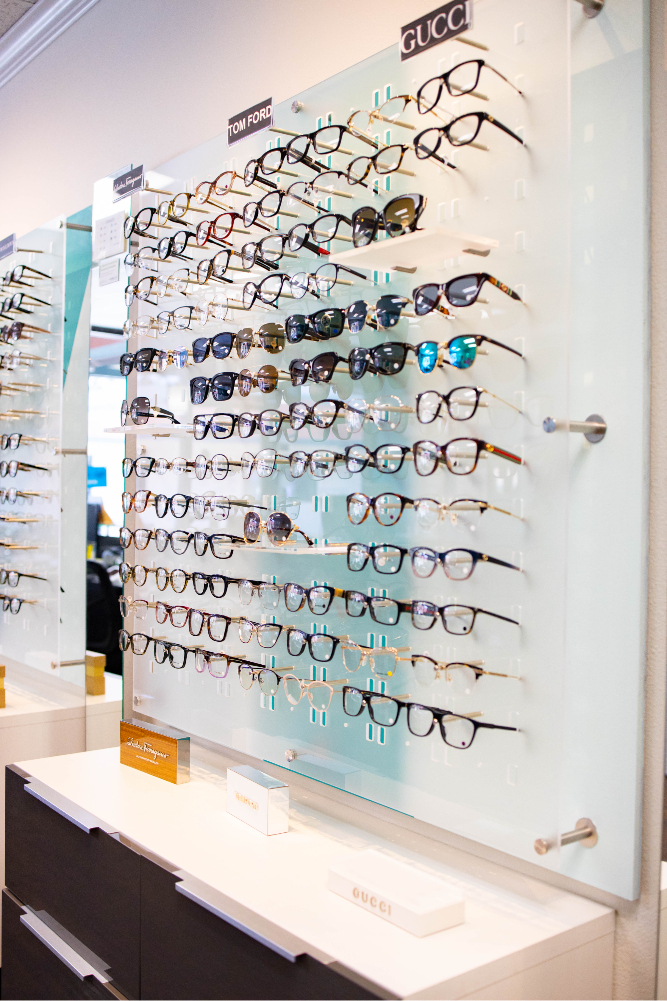 Designer frames — Tom Ford and Gucci
