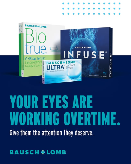 Bausch + Lomb family — Biotrue ONEday, ULTRA and INFUSE